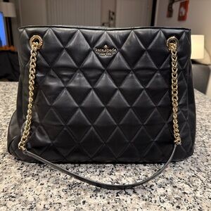 Kate Spade Carey Quilted Tote Black